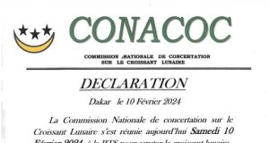 Ramadan 2024 au sénégal : la CONACOC annonce le début du jeûne du mois béni, ce mardi
