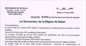 Covid-19/Sénégal: deux (2) nouveaux cas rapportés ce mercredi à Thiès