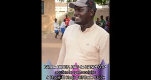 Sémou Diouf, DAF de l’ANPECTP, parrain des JCS de l’Ecole élémentaire El Hadji Salif Bâ de Fatick…