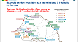 Cartographie des zones à risque d’inondations : 29 villes répertoriées à travers le Sénégal