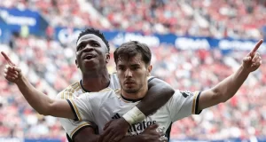 Liga : le Real Madrid écrase Osasuna et conforte sa première place
