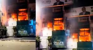 Violence électorale : le siège de Taxawu Sénégal a été attaqué et mis à feu