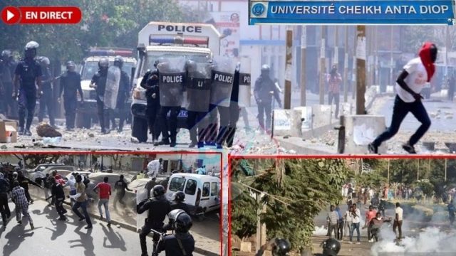 ucad-en-feu BAGARRE