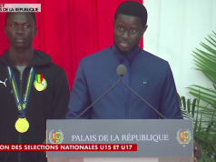 Récompenses : le Pr. Diomaye gâte les sélections U15 et U17